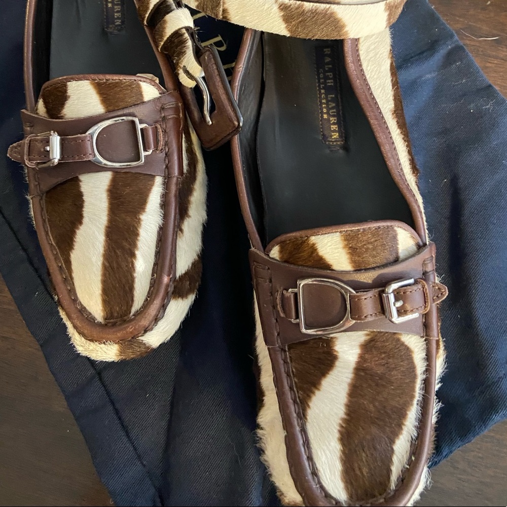 Ralph Lauren Collection Zebra Drivers and belt -10